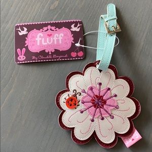 Fluff flower 🌸 ladybug 🐞 brand new luggage tag.